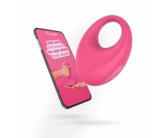 EasyConnect Leo App-Controlled Vibrating Silicone Fitness Ring Juodas