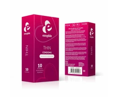 EasyGlide Extra Thin Latex Condoms 10-Pack Anatomical Shape