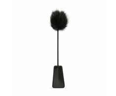 EasyToys 2-in-1 Juodas Dual-Ended Feather Tickler &amp; Whip 39 cm