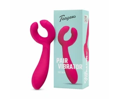 EasyToys Couples Intimate Dual-Ended Vibrator, Atsparus vandeniui, USB Rechargeable