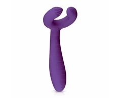 EasyToys Couples Vibrator Violetinė - Dual Motor Flexible Ring &amp; Shaft