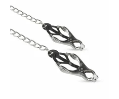 EasyToys Japanese Style Metal Clamps with Chain - Adjustable Pressure