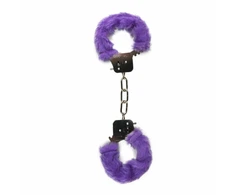 EasyToys Plush Wrist Restraints Violetinė - Soft Adjustable Cuffs