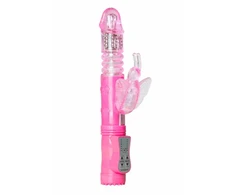 Easytoys Rožinė Butterfly Vibrator Multi-Speed Atsparus vandeniui Model