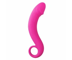 EasyToys Silicone Curved Prostate Massager Juodas 16 cm - Ergonomic Shape