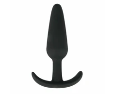 EasyToys Silicone Plug M - Flexible Anatomical Intimate Priedas, Juodas