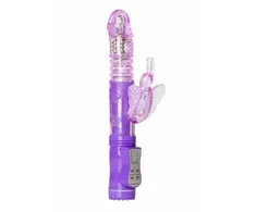 Easytoys Vibe Violetinė Butterfly Multi-Speed Silicone Vibrator Atsparus vandeniui