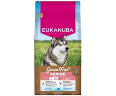Šunų maistas - EUKANUBA Be grūdų senjorams dideliems šunims 12kg