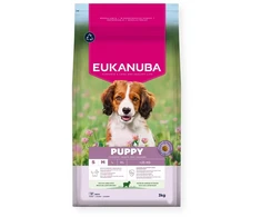 Eukanuba Life Care sausas pašaras mažų ir vidutinių veislių šuniukams su ėriena ir ryžiais, S/M, 3kg
