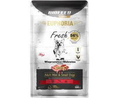 Šunų Maistas - BIOFEED Euphoria Fresh Suaugusiųjų Kiaulienos ir Jautienos XS/S 500g