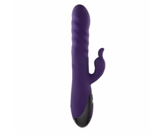 Evolved Rascally Rabbit Intimate Device Violetinė, Dual Motor, Atsparus vandeniui