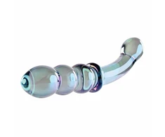 Evolved Shiny Wand Galaxy Glass Massager Iridescent Mėlyna-Violetinė 19cm