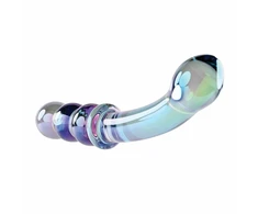 Evolved Shiny Wand Galaxy Glass Massager Iridescent Mėlyna-Violetinė 19cm