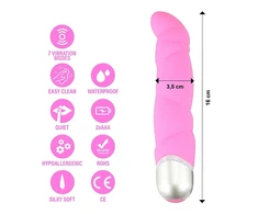 Feelz Toys FeelzToys Gino Violet Silicone Intimate Device 16cm, 7 Modes