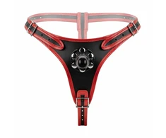 Fetish Collection Triple Harness System Adjustable Juodas/Raudona 54-106cm