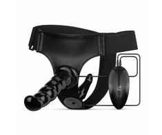 Fetish Collection Vibrating Strap-On System Juodas Adjustable Set