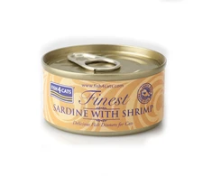 Fish4Dogs Katės Maistas - FISH4CATS Sardinės su Krevetėmis Šlapias Maistas 70g