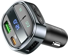 FM bangų moduliatorius Hoco E70 PD30W+QC3.0 juodas