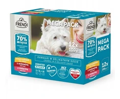 FRENDI vištiena, jautiena, Veal – drėgnas ėdalas šunims – 12x100g