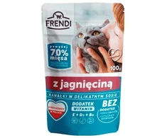 FRENDI Gabaliukai avienos padaže – drėgno kačių ėdalo – 100 g