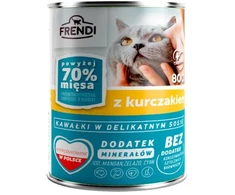 FRENDI Chunks in sauce with vištiena – šlapias kačių maistas – 800g