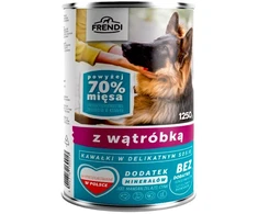 FRENDI with Liver chunks in delicate sauce – šlapias Maistas šunims – 1250g