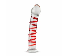 Gildo Model 15 Transparent Glass Intimate Device with Ribbed Shaft 20 cm