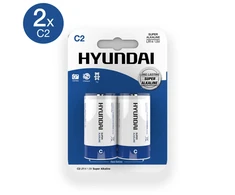 GP Super Alkaline C Batteries 1.5V LR14 2 vnt. High Performance