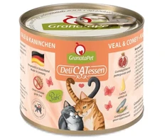 Fox4Pets Kačių Maistas - GRANATAPET DeliCATessen Veršienos ir Triušio Drėgnas Maistas 200g