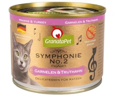 Fox4Pets Kačių Maistas - GRANATAPET Symphonie No.2 Krevetės Su Kalakutiena Šlapias 200g