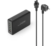 Hama stacja ładująca o mocy 240w,4x usb-c, 1x usb-a, juoda