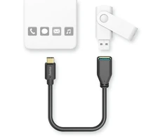 Hama OTG, USB 3.0 A, USB-C, 15CM, juoda