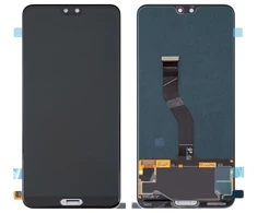 Dėklas Huawei P20 Pro ekranas su lietimui jautriu stikliuku juodas TFT HQ