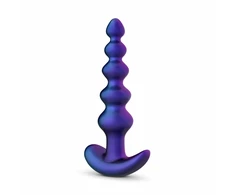 Hueman Galaxy Force Remote-Controlled Vibrating Beaded Plug Juodas