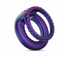 Hueman Jupiter Dual Vibrating Ring Violetinė - 10-Mode Silicone System
