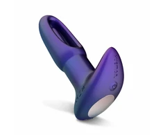 Hueman Voyager Vibrating Plug Violetinė - 10 Modes, Remote Control, Silicone