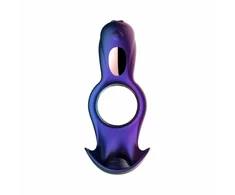 Hueman Zenith Intimate Ring with Dual Stimulation, Violetinė, Remote Control