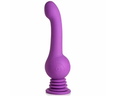 IN Silicone Intimate Motion Device Violetinė - Rotating &amp; Thrusting, USB Rechargeable