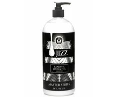 Jizz Baltas Premium Vanduo-Based Lubricant 1L - Creamy Texture, Unscented
