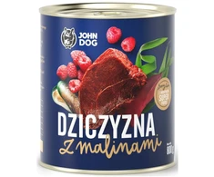 JOHN DOG Berry Line Adult Game with raspberries – drėgnas ėdalas šunims – 800g