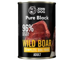 John Dog Pure Juodas dorosły dzik šlapias Maistas šunims 400g