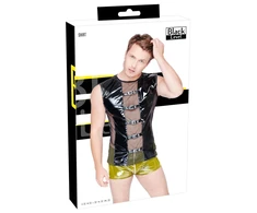 Juodas Level Vinyl Sleeveless Shirt M - Bi-Elastic, Mesh Inserts