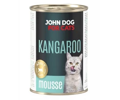JOHN DOG For cats Kangaroo Mousse – šlapias kačių maistas – 400g