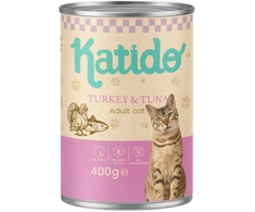 KATIDO kalakutiena with tuna – šlapias kačių maistas – 400g