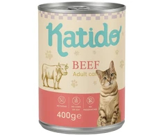 KATIDO jautiena – šlapias kačių maistas – 400g