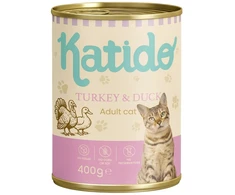 KATIDO kalakutiena with duck – šlapias kačių maistas – 400g