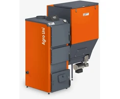 Katilas granulinis AGRO UNI 30 su 30 kW Zenono degikliu ir 400l talpa