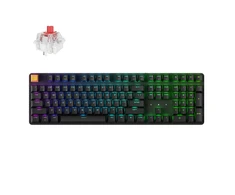Keychron J5 Wireless (KJ5-H1) – US išdėstymas – Hot-Swappable Super Raudona – Juodas (Juoda) Mechaninė Belaidė Žaidimų Klaviatūra