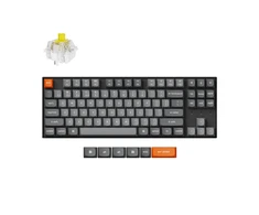 Keychron K8 Max Wireless (K8M-H4) - US išdėstymas - Hot-Swappable Super Banana - Juodas (Juoda) Mechaninė Belaidė Žaidimų Klaviatūra