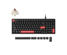 Keychron Lemokey X5 (X5-A3) – US išdėstymas – Tactile Brown Switches – Juodas (Juoda) Mechaninė Žaidimų Klaviatūra